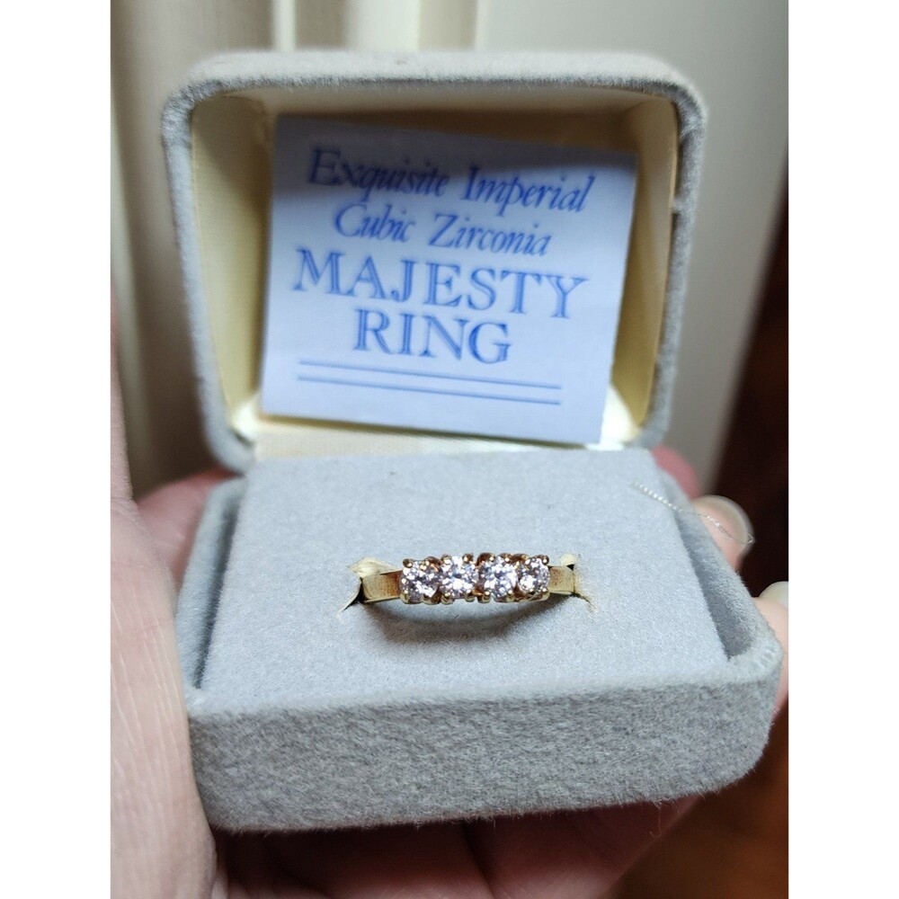Exquisite Imperial Cubic Zirconia Majesty Ring 
Size 8.5